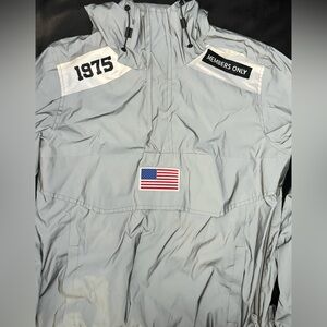 Men’s Members Only Reflective Raincoat Jacket